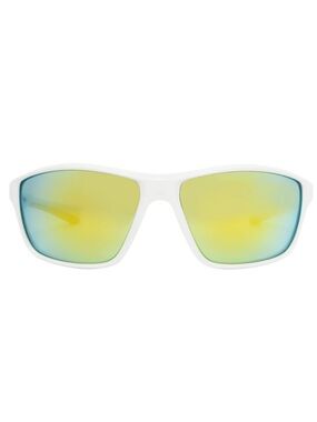 Body Glove Stoked White Men's Frame Sunglasses with Blue Mirror Lenses unisex